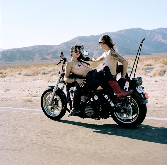 Girls on a motorcycle in Changshu