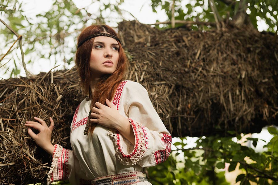 Women in Slavic costumes in Changshu